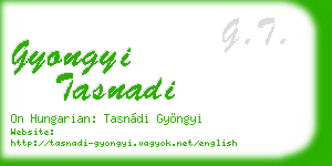 gyongyi tasnadi business card