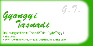 gyongyi tasnadi business card